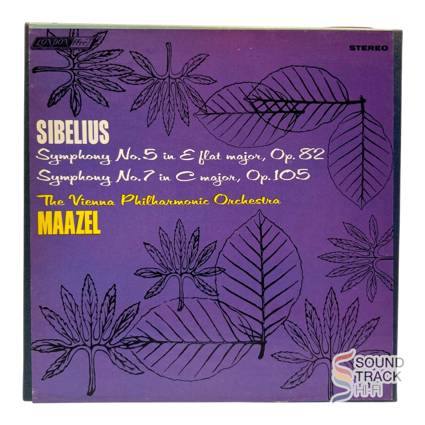 Sibelius Symphonies No 5 & 7 Vienna Phil. Maazel  7 1/2 IPS Reel Tape London