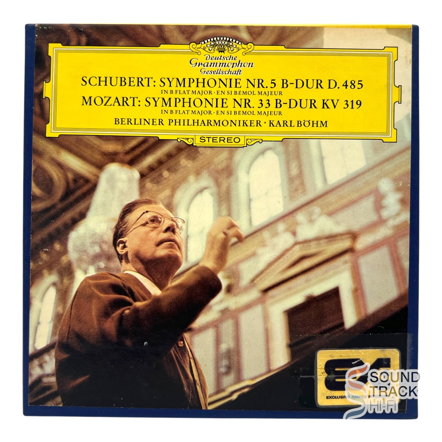 Mozart Symphony No 33 Schubert Symphony No 5 Bohm 7 1/2 IPS Reel Tape Deutsche