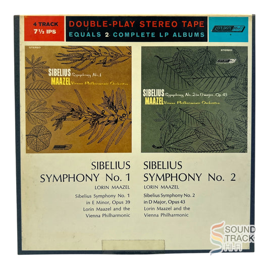 Sibelius Symphony No. 1 & 2 Lorin Maazel Reel to Reel Tape 7 1/2 IPS London