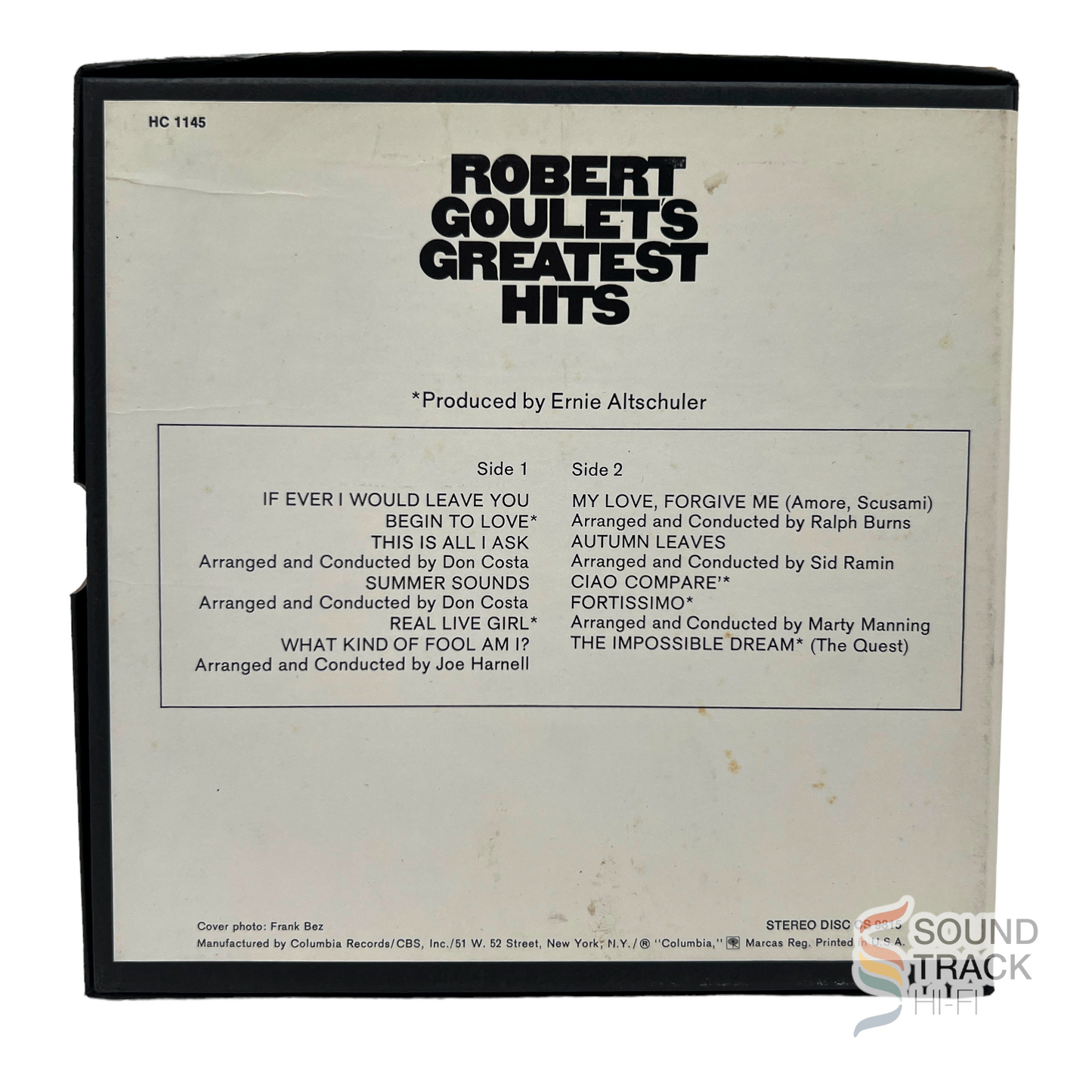 Robert Goulet's Greatest Hits Reel to Reel Tape 3 3/4 IPS Columbia