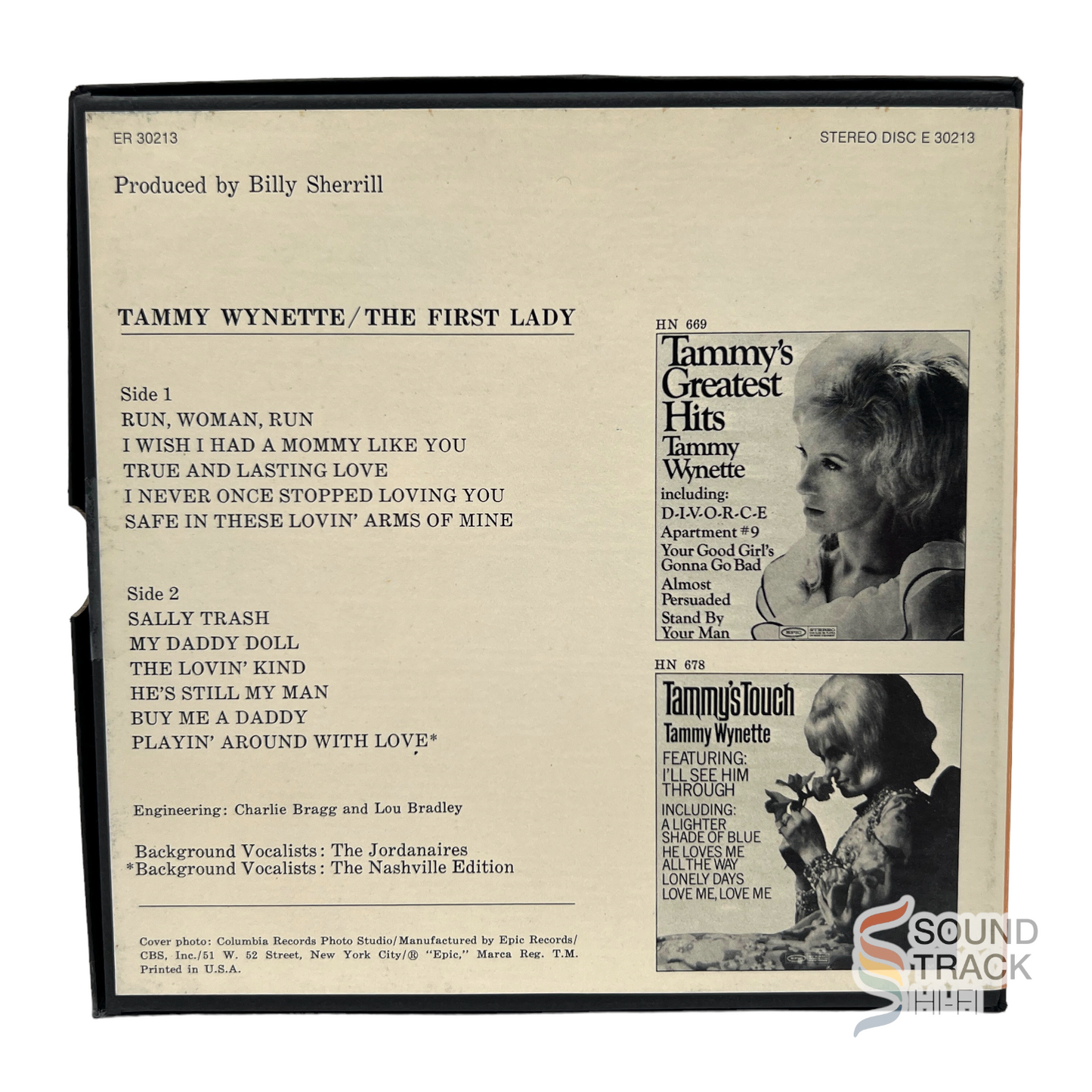 The First Lady by Tammy Wynette Reel to Reel Tape 3 3/4 IPS Epic