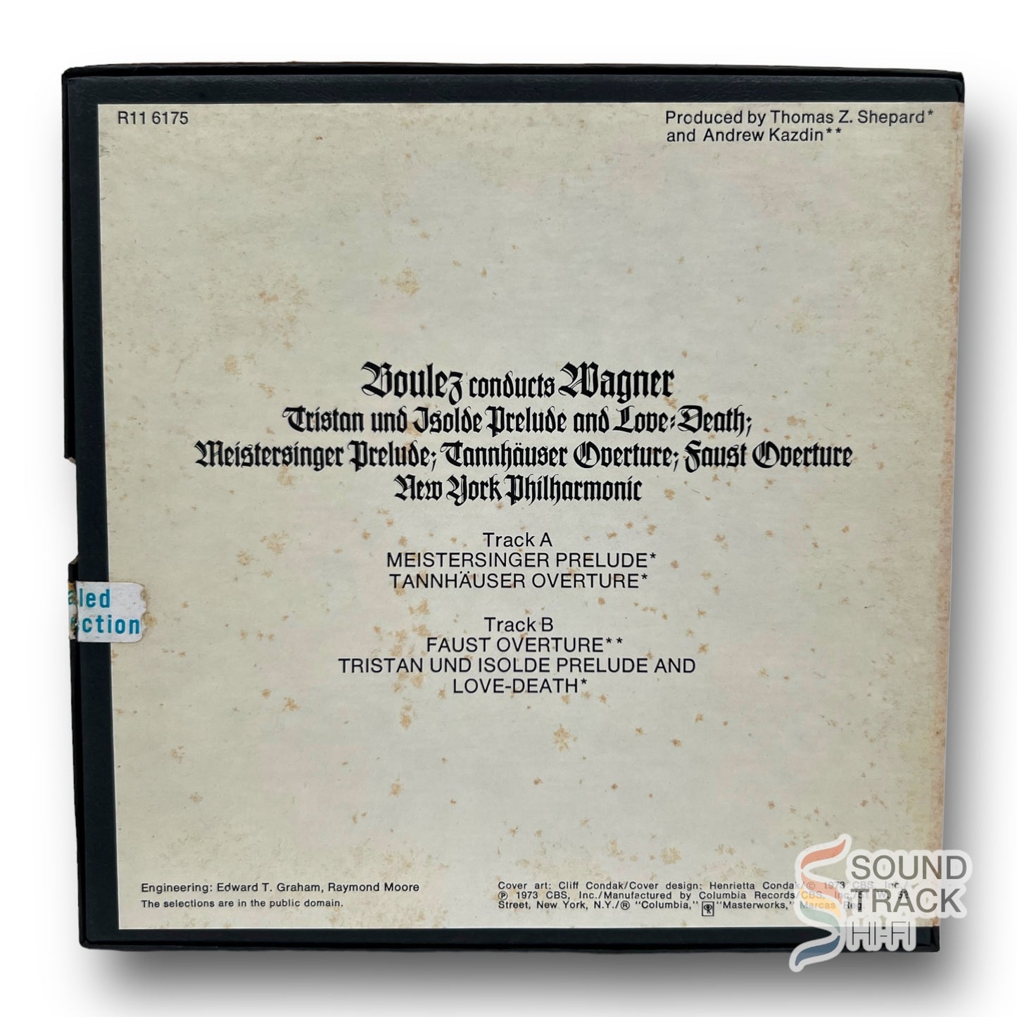 Boulez Conducts Wagner New York Philharmonic 7.5 IPS Reel to Reel Tape Columbia