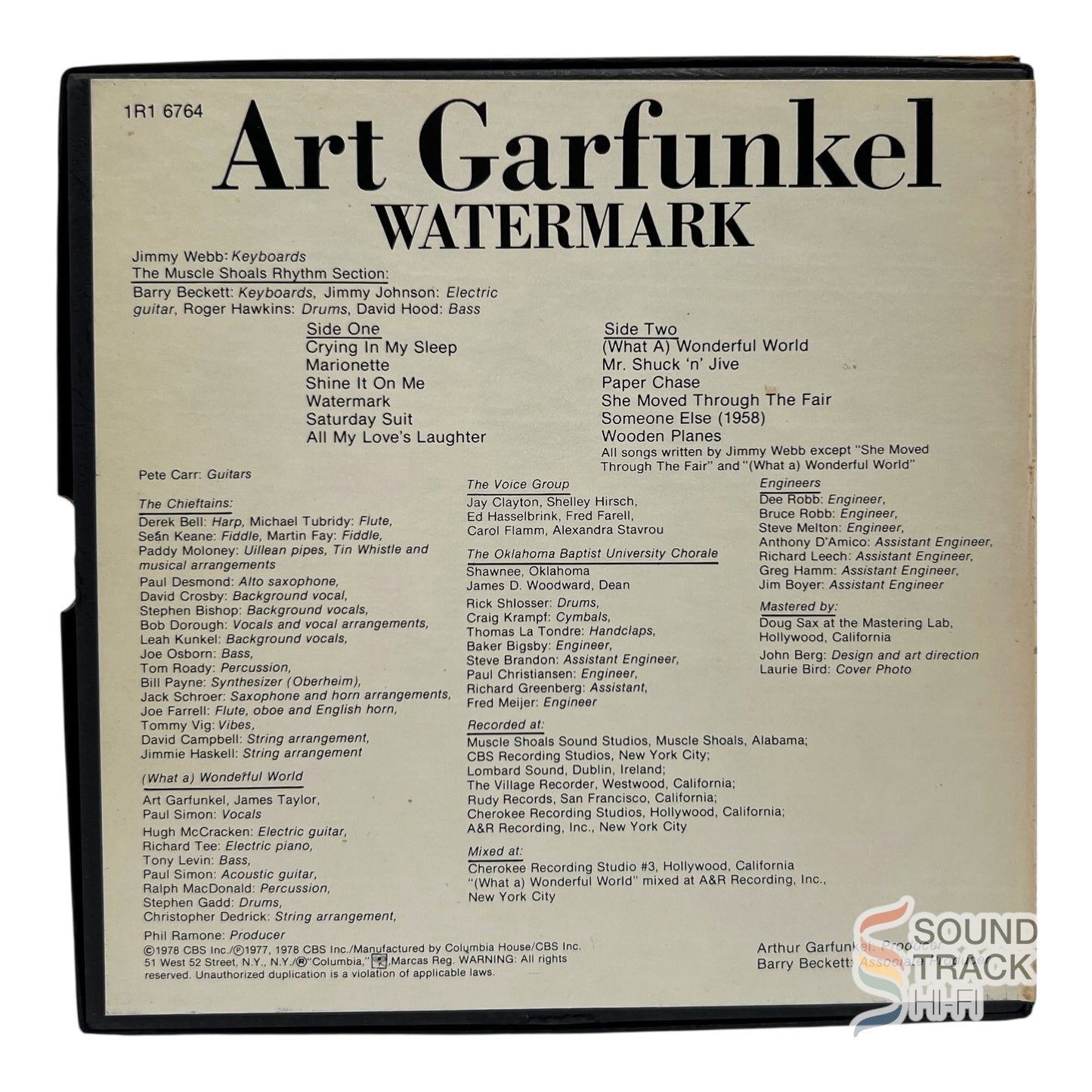 Watermark By Art Garfunkel 3 3/4 IPS Reel Tape Columbia