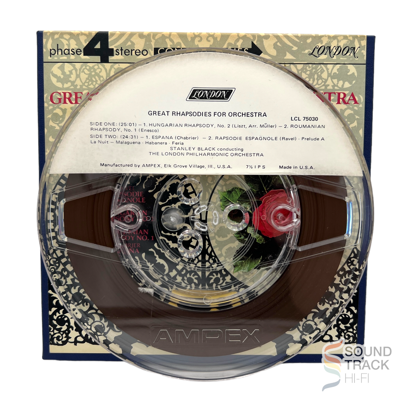 Great Rhapsodies Stanley Black London Philharmonic 7.5 IPS Reel Tape London