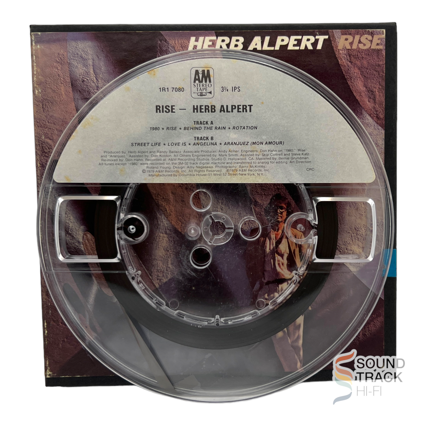 Rise By Herb Alpert 3 3/4 IPS Reel To Reel Tape A&M