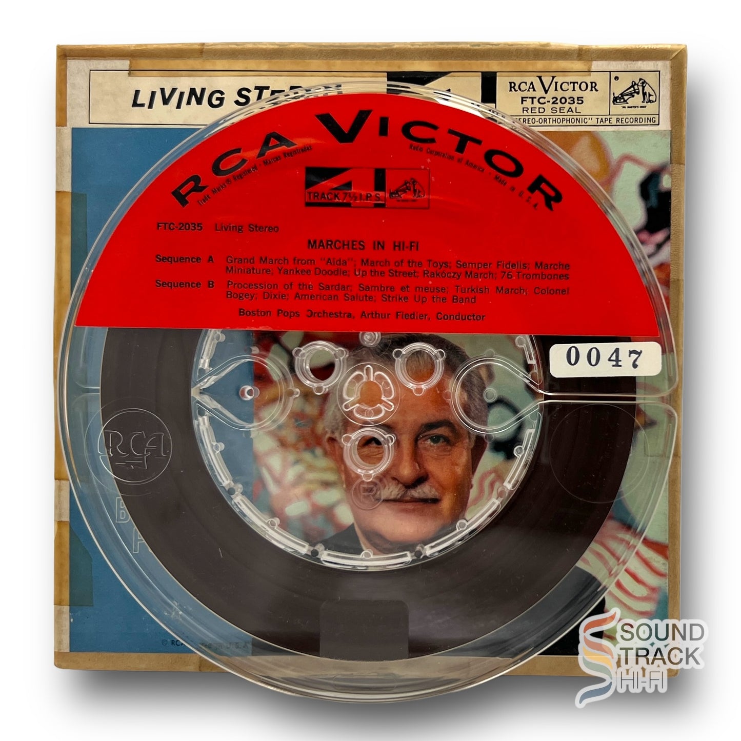 Marches In Hi-Fi Fiedler Boston Pops 7 1/2 IPS Reel To Reel Tape RCA