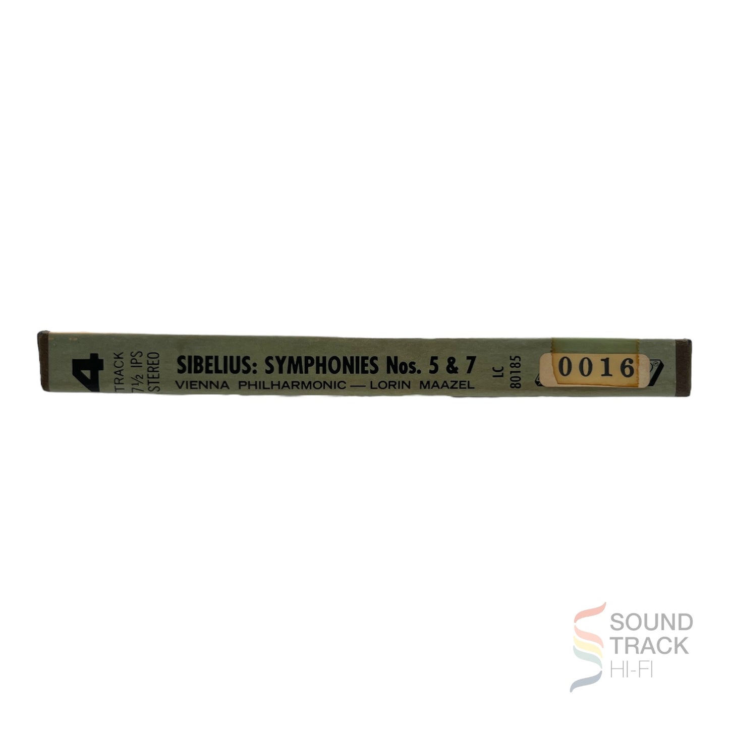 Sibelius Symphonies No 5 & 7 Vienna Phil. Maazel  7 1/2 IPS Reel Tape London