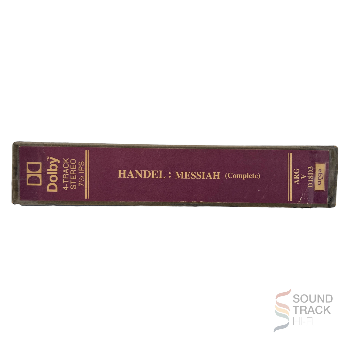 Handel Messiah Academy of St Martin In the Fields 7 1/2 IPS Reel Tape Dolby