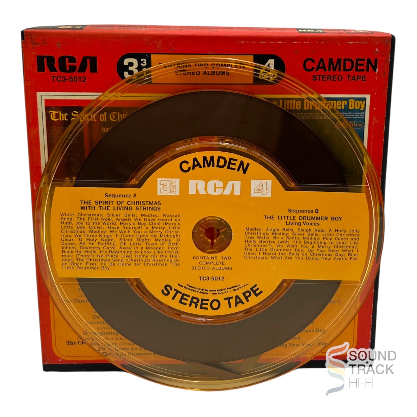 Spirit Of Christmas Little Drummer Boy Living Strings 3 3/4 IPS Reel Tape RCA