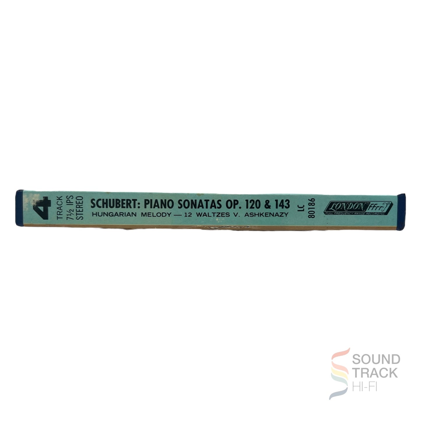 Schubert Piano Sonatas 12 Waltzes Vladimir Ashkenazy 7 1/2 IPS Reel Tape London