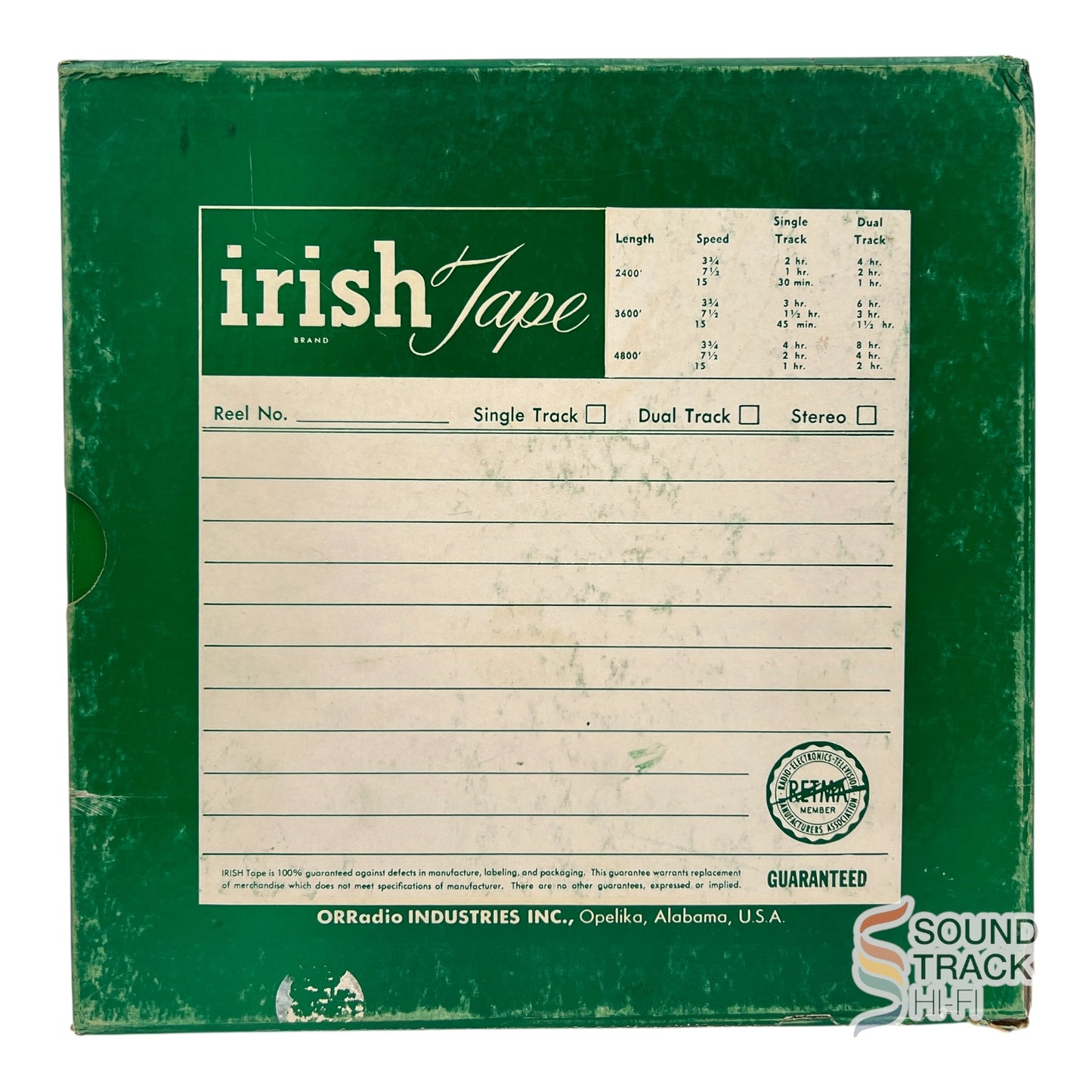 Porgy And Bess and Latin Heat with a Latin Beat Master Reel Tape SST 820/821