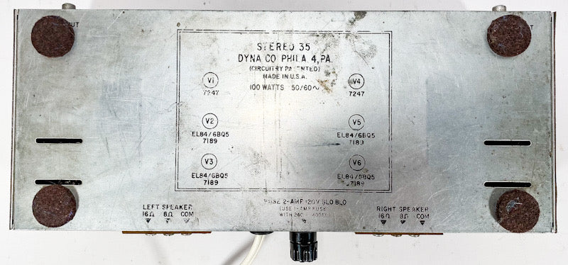 Dynaco ST-35 35 Watt Stereo Vacuum Tube Power Amplifier