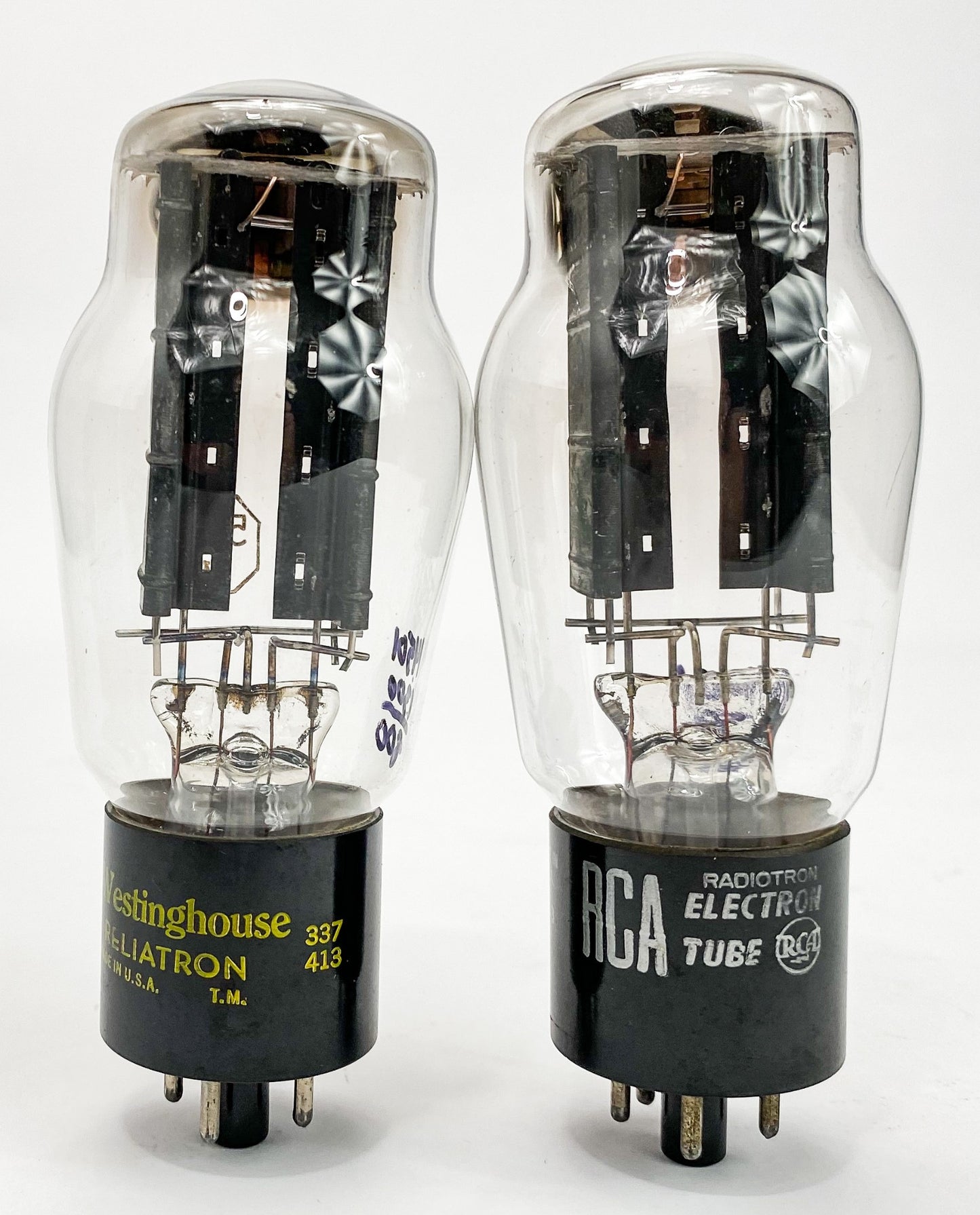 RCA 5U4G Black Plate Hanging D Getter Balanced and Matched Vacuum Tubes