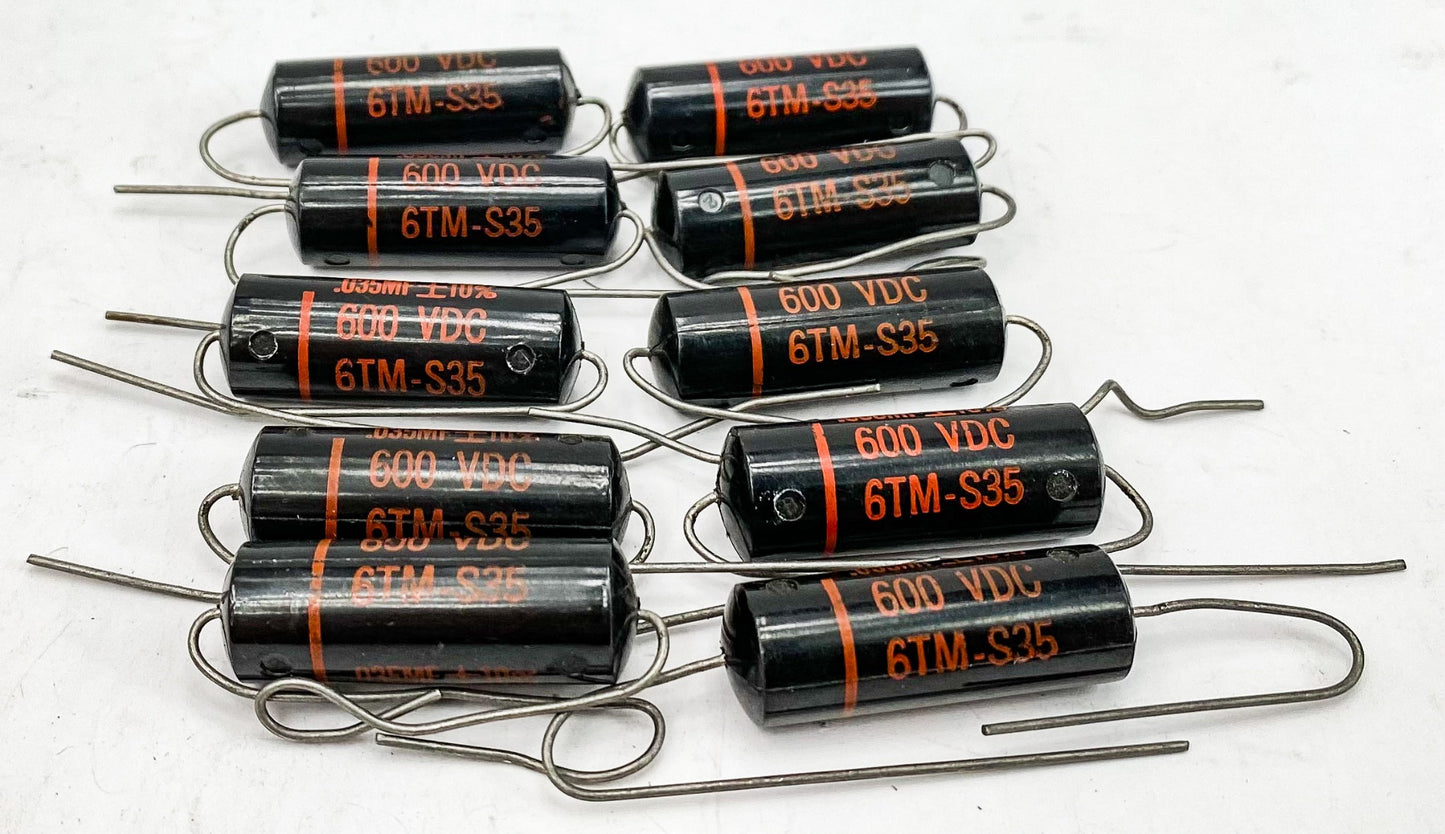 Sprague 0.035 uf 600 VDC Black Beauty Capacitors 10x NOS