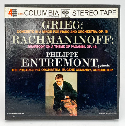 Grieg Rachmaninoff Entremont Ormandy Reel to Reel Tape 7 1/2 IPS Columbia