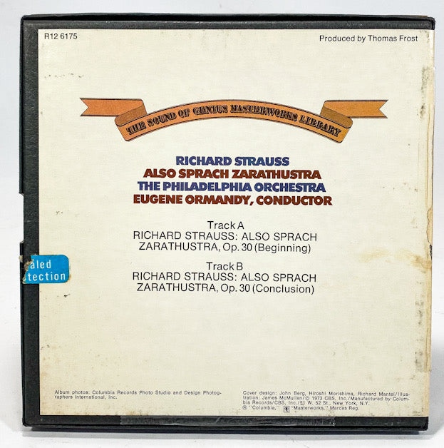 Richard Strauss Also Sprach Zarathustra by Ormandy Reel Tape 7 1/2