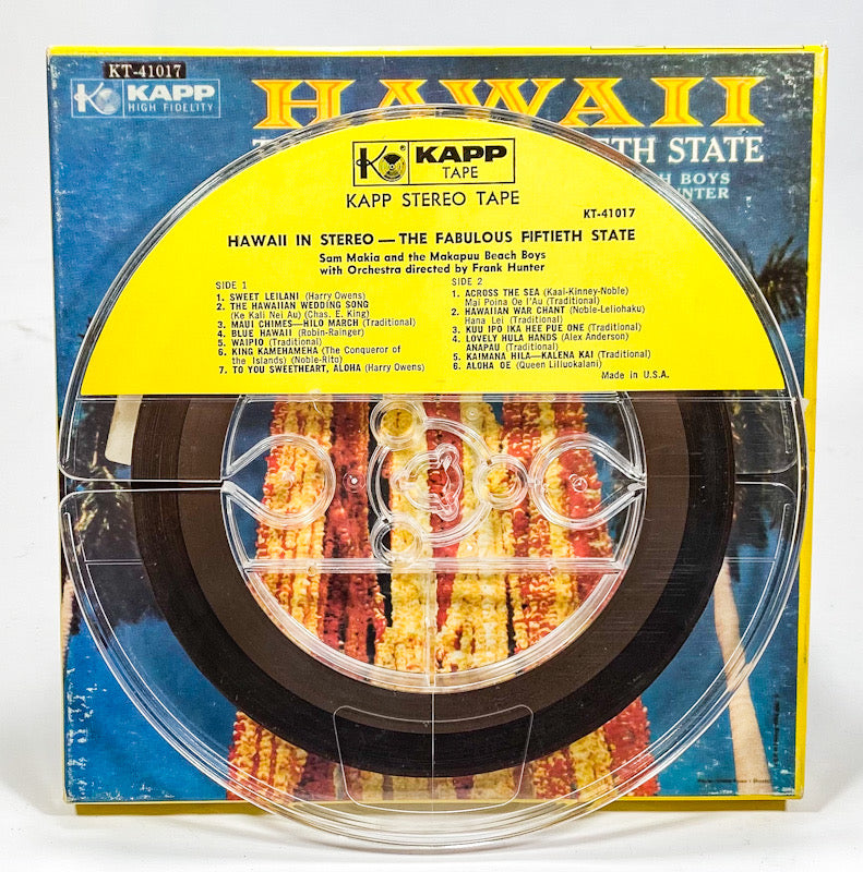 Hawaii In Stereo by Sam Makia And Frank Hunter Reel to Reel Tape 7 1/2 IPS Kapp