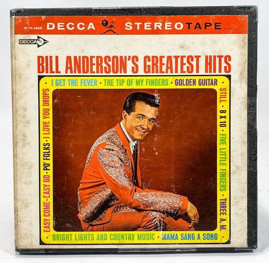 Greatest Hits by Bill Anderson Reel to Reel Tape 7 1/2 IPS Decca