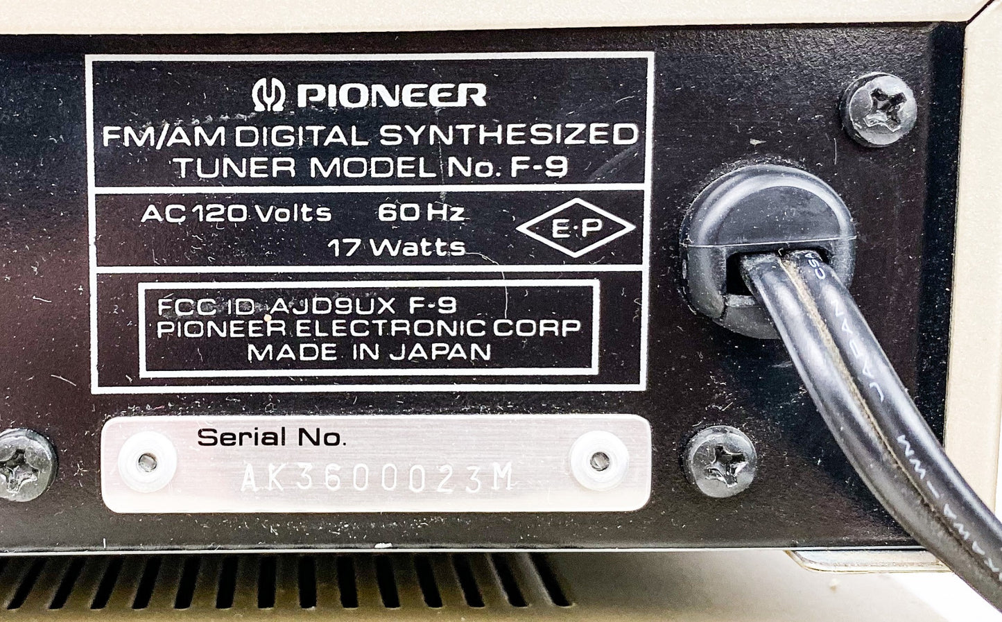 Pioneer A-8 Amplifier F-9 Tuner CT-6R Cassette Deck Combo