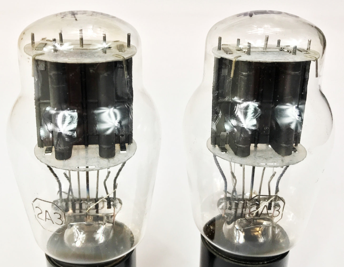 RCA 2A3 Black Plate Matched Vacuum Tubes