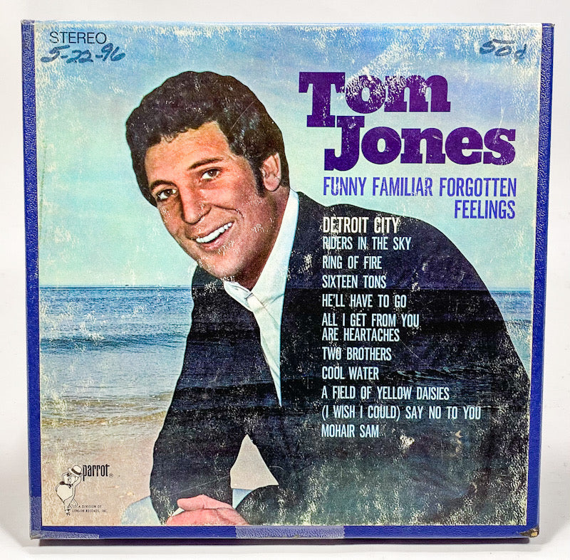 Funny Familiar Forgotten Feelings by Tom Jones Reel Tape 3 3/4 IPS Parrot