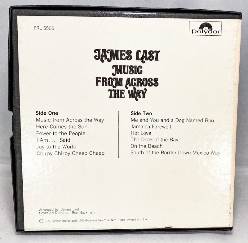 Music From Across The Way James Last Reel to Reel Tape 3 3/4 IPS Polydor