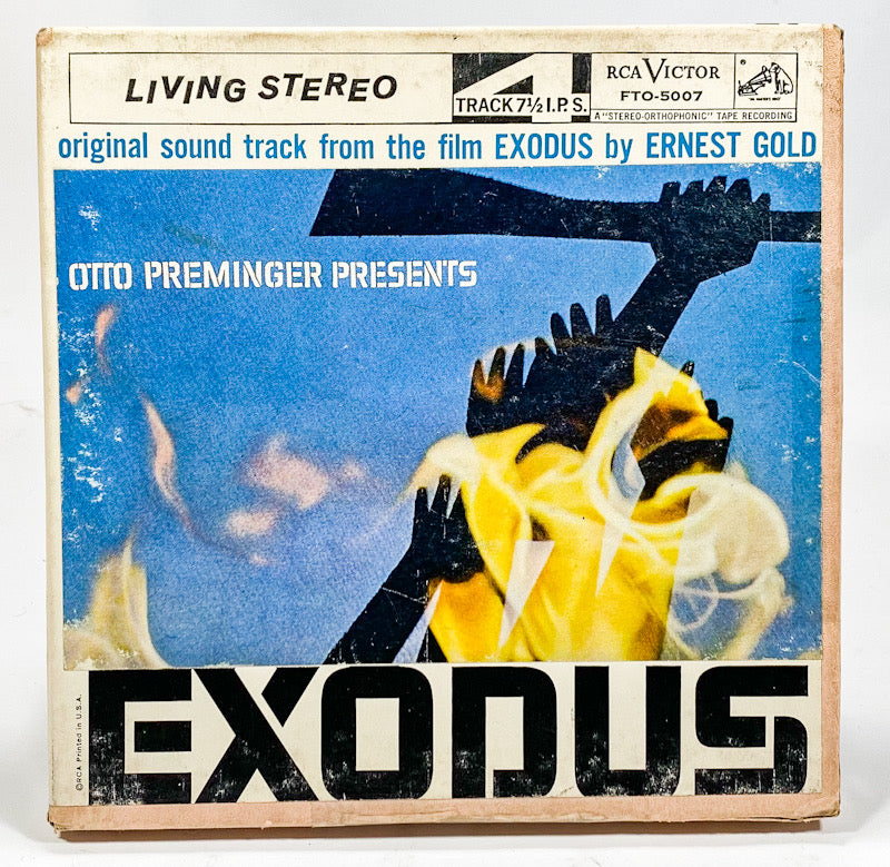 Exodus Original Soundtrack by Otto Preminger Reel to Reel Tape 7 1/2 IPS RCA