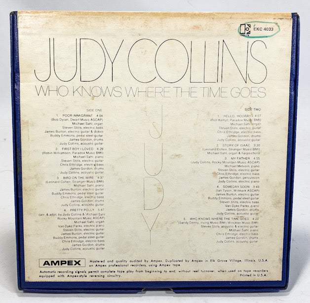 Who Knows Where The Time Goes by Judy Collins Reel to Reel Tape 7.5 IPS Elektra