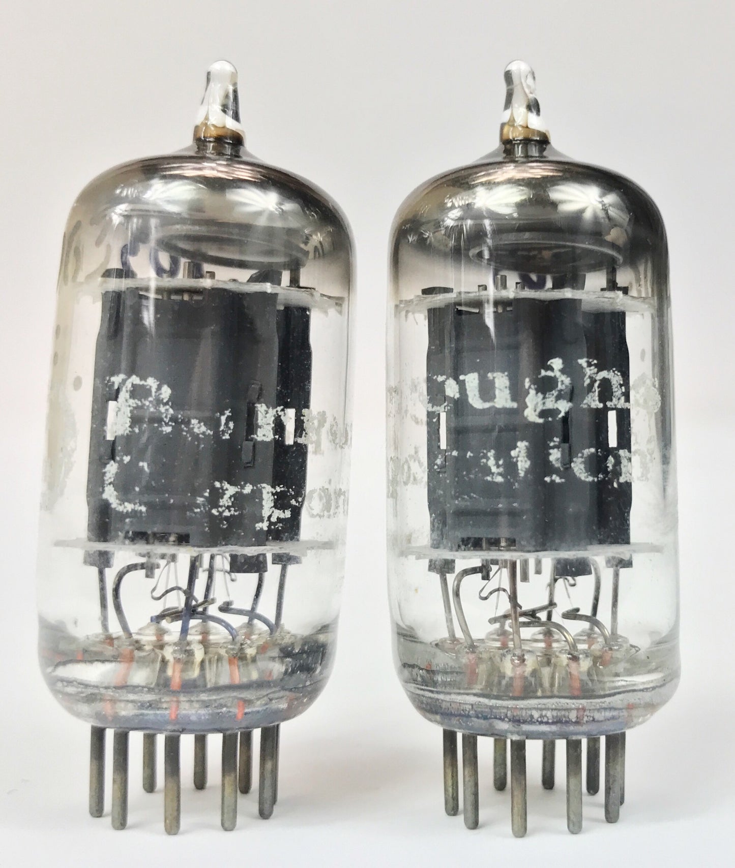 Burroughs 5963 Grey Plate O Getter Balanced and Matched Amplifier Vacuum Tubes