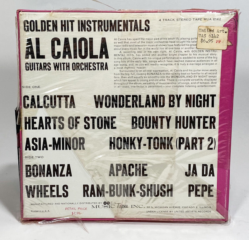 Golden Instrumentals Al Caiola Reel to Reel Tape 7 1/2 IPS United New