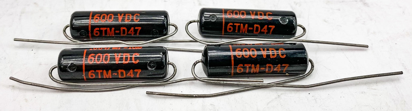 Sprague 0.0047 uf 600 VDC Black Beauty Capacitors 4x NOS