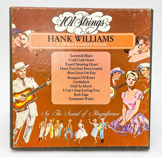 101 Strings Play Hank Williams Favorites Reel to Reel Tape 3 3/4 IPS Audio Spect