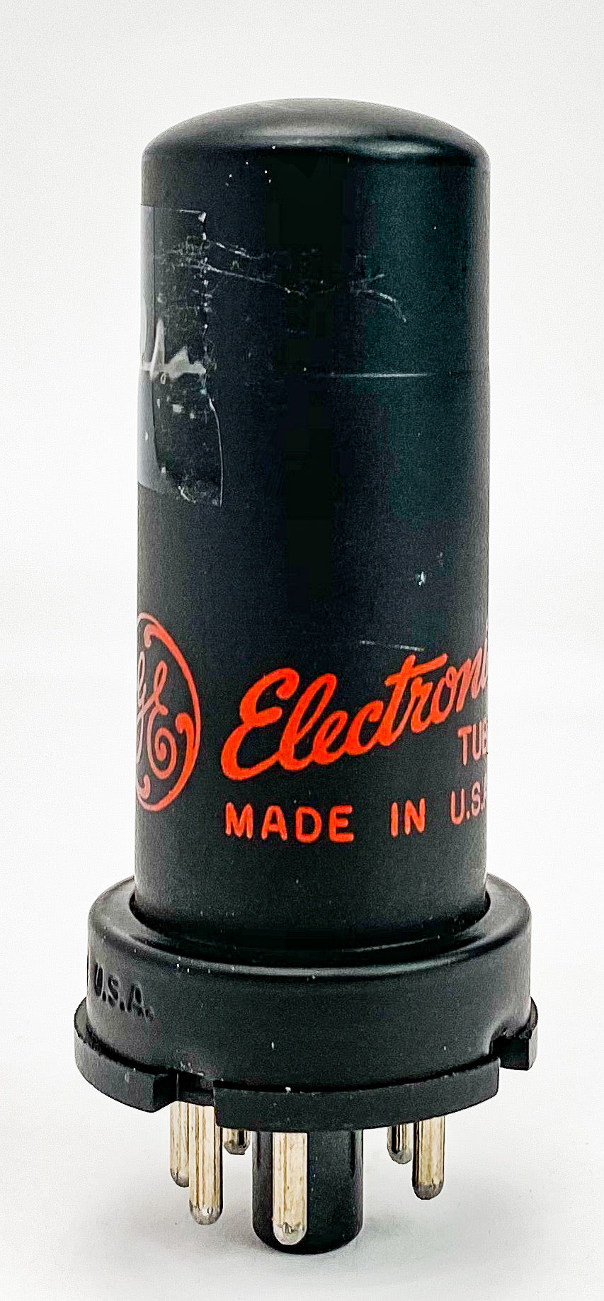 GE 6V6 Metal Vacuum Tube Perfect Graphics