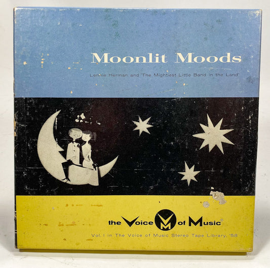 Moonlit Moods by Lennie Herman Reel to Reel Tape VoiceOfMusic Volume 1 Two Track