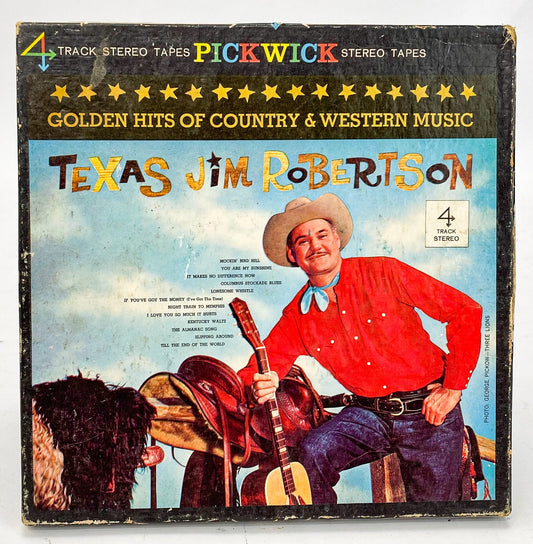 Texas Jim Robertson Golden Hits Of Country Reel to Reel Tape 7 1/2 IPS Pickwick