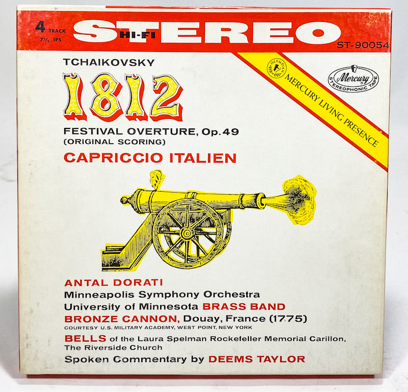 Tchaikovsky 1812 Overture Capriccio Italien Reel to Reel Tape 7 1/2 IPS Mercury