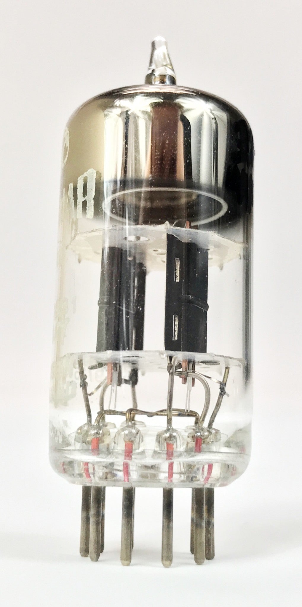 Amperex 12AT7 Grey Plate O Getter Gt. Britain Balanced Vacuum Tube