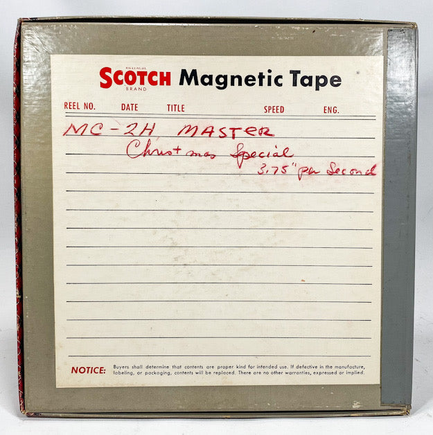 Christmas Special Master 10 1/2" Scotch Reel to Reel Tape Magne-Tronics MC-2H