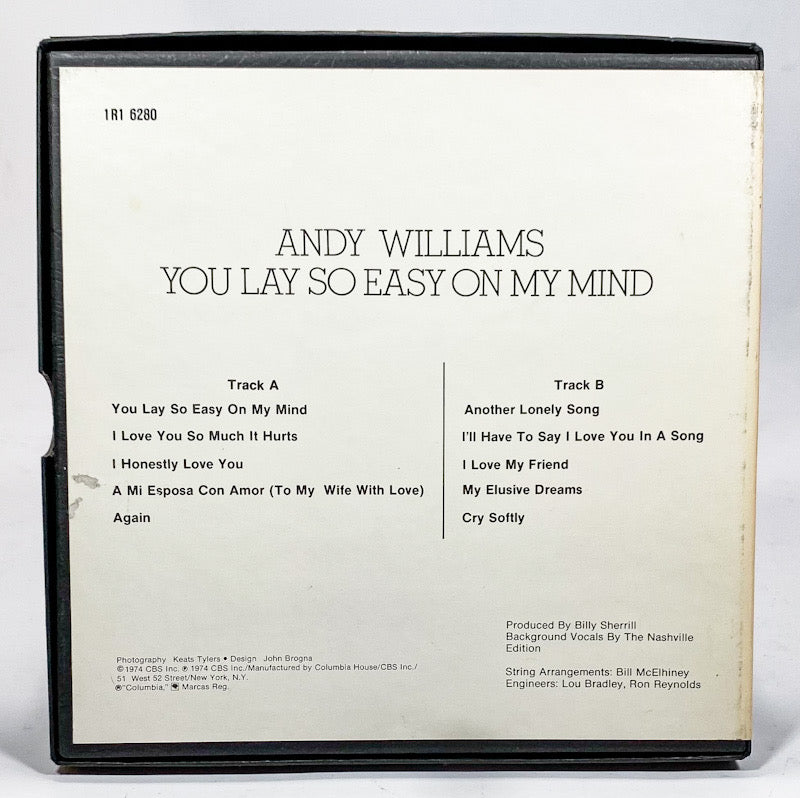 You Lay So Easy On My Mind by Andy Williams Reel to Reel Tape 3 3/4 IPS Columbia