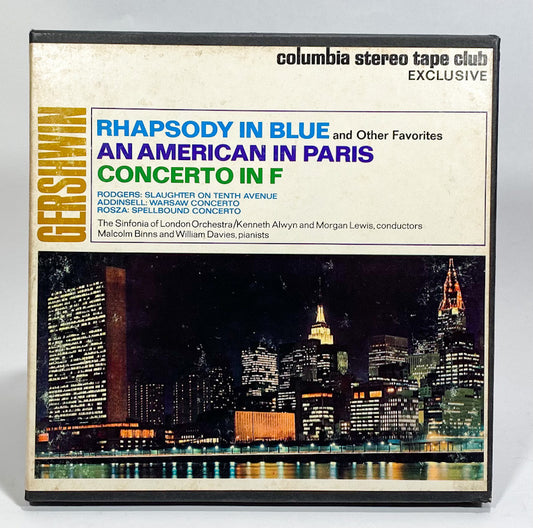 Rhapsody In Blue And Other Favorites Reel to Reel Tape 3 3/4 IPS Columbia