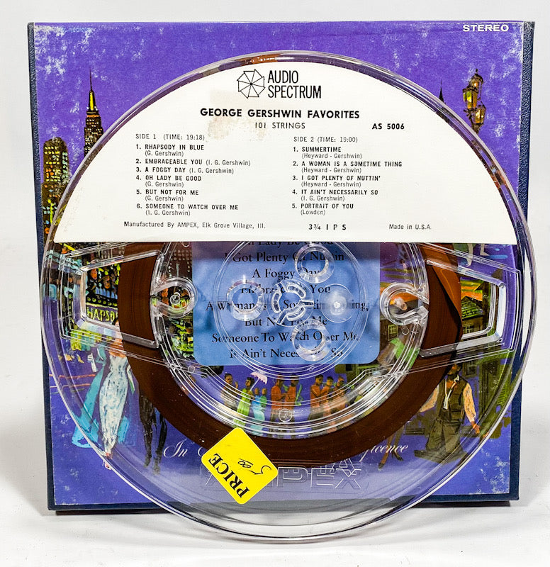 Play George Gershwin Favorites 101 Strings Reel to Reel Tape Audio Spectrum