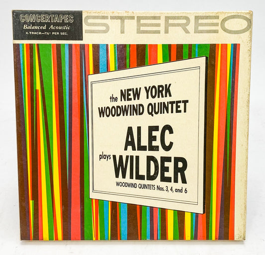 Alec Wilder Woodwind Quintets No 3, 4 and 6 Reel to Reel Tape 7 1/2 IPS Concert