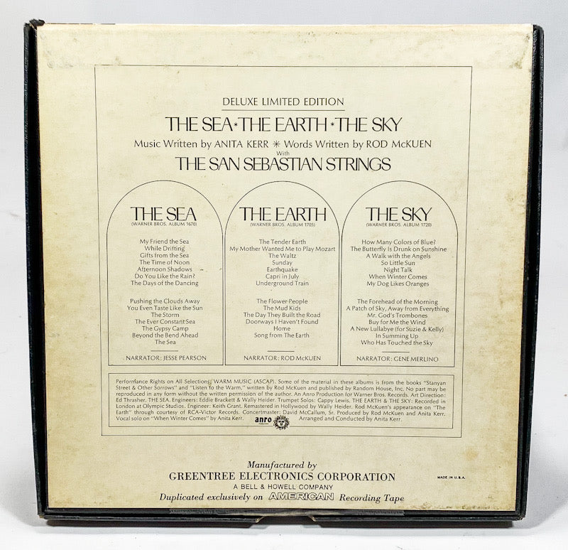 The Sea The Earth The Sky by San Sebastian Strings Reel to Reel Tape Warner Bros