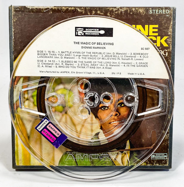 The Magic Of Believing by Dionne Warwick Reel to Reel Tape 3 3/4 IPS Scepter