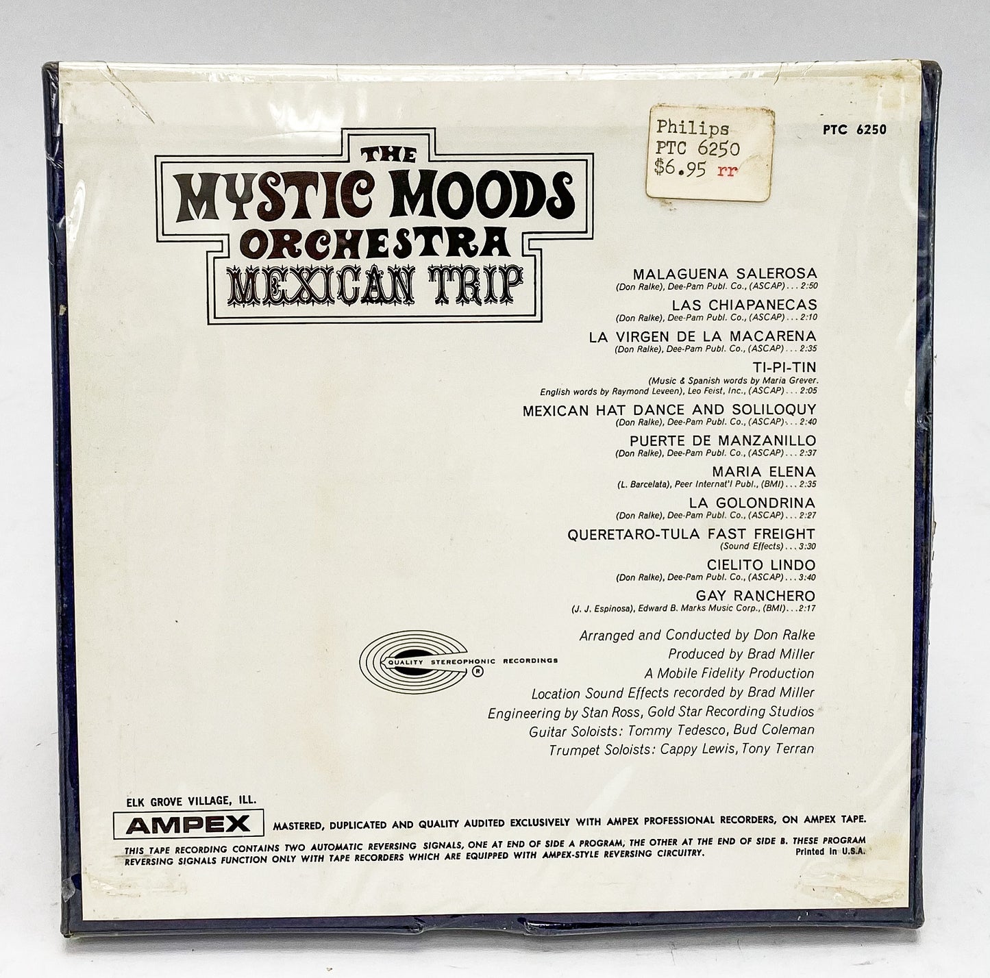 Mexican Trip The Mystic Moods Orchestra Reel to Reel Tape 7 1/2 IPS Philips New