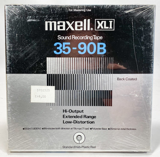 Maxell XLI Sound Recording Tape 35-90B 1800 ft 7" Reel Professional NOS Sealed