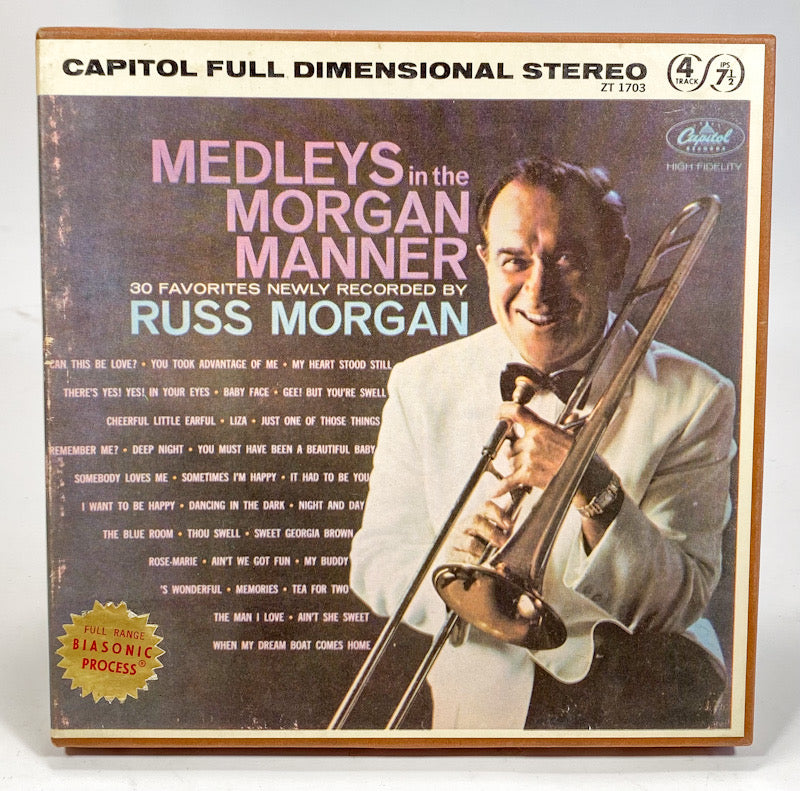 Medleys In The Morgan Manner by Russ Morgan Reel to Reel Tape 7 1/2 IPS Capitol