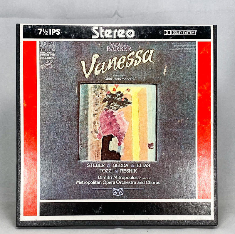 Vanessa Samuel Barber Mitropoulos Menotti Reel to Reel Tape 7 1/2 IPS Dolby RCA