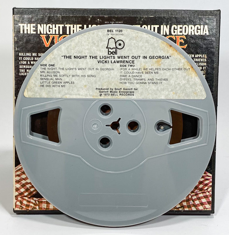 Night The Lights Went Out In Georgia Vicki Lawrence Reel to Reel Tape 3.75" Bell