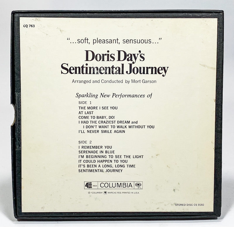 Sentimental Journey by Doris Day Reel to Reel Tape 7 1/2 IPS Columbia